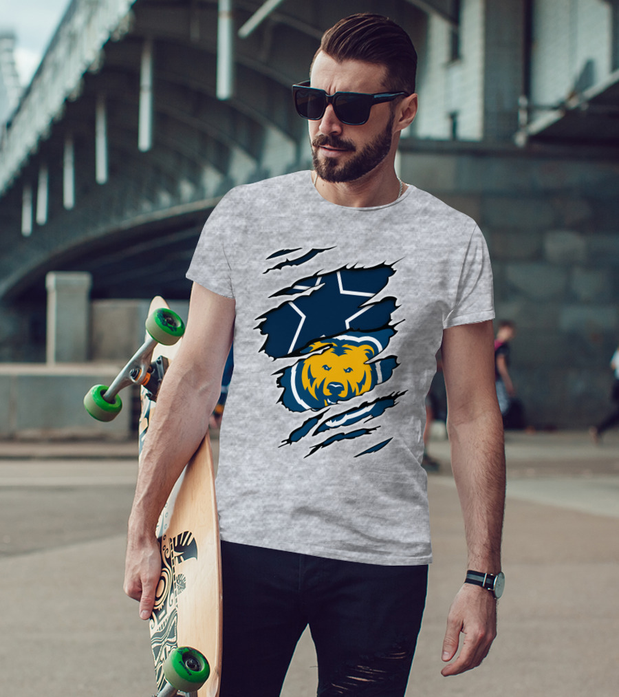 Cowboys Bears Cowboys Star And Bear Claw T-Shirt