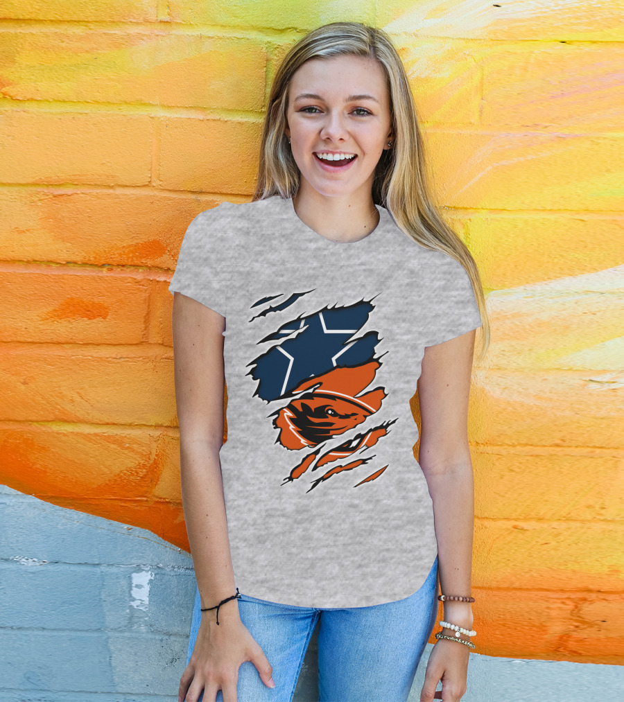 Cowboys Oregon State Beavers Cowboys Star T-Shirt