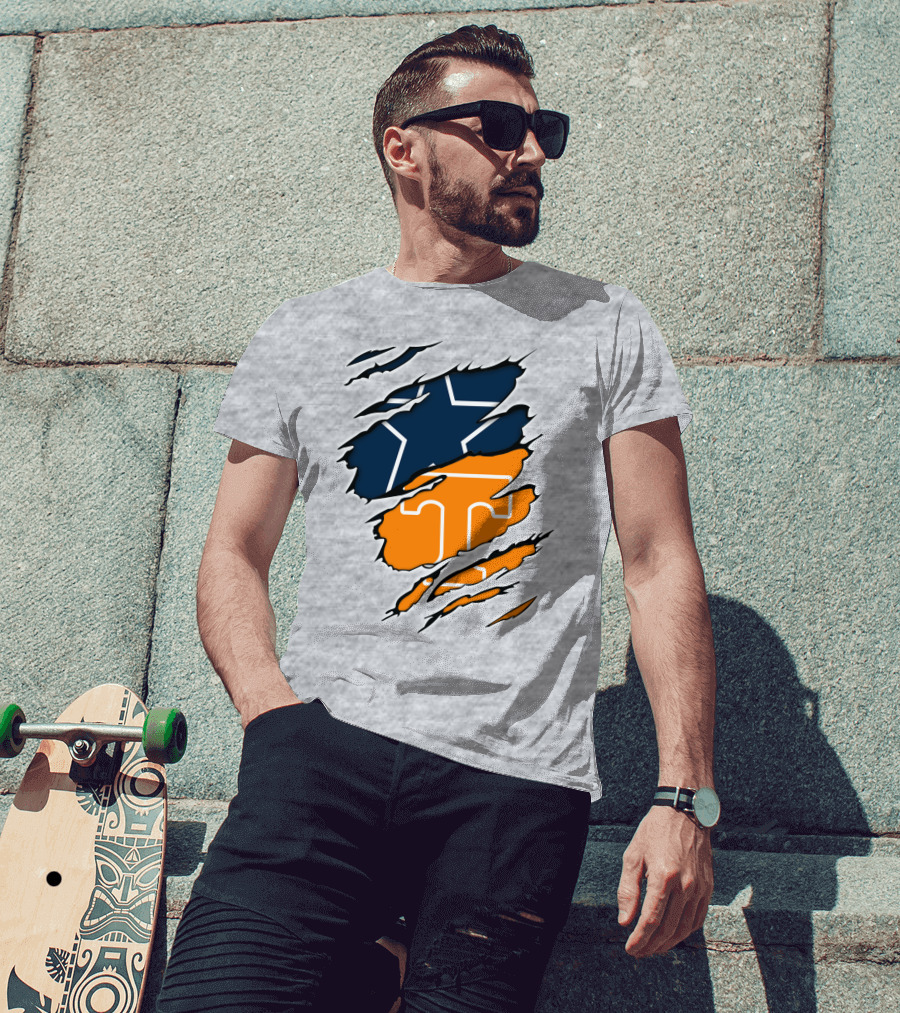 Cowboys Tennessee Vols Star Claw T-Shirt