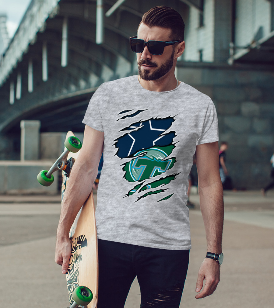 Cowboys Tulane Tornado Waves Star T-Shirt