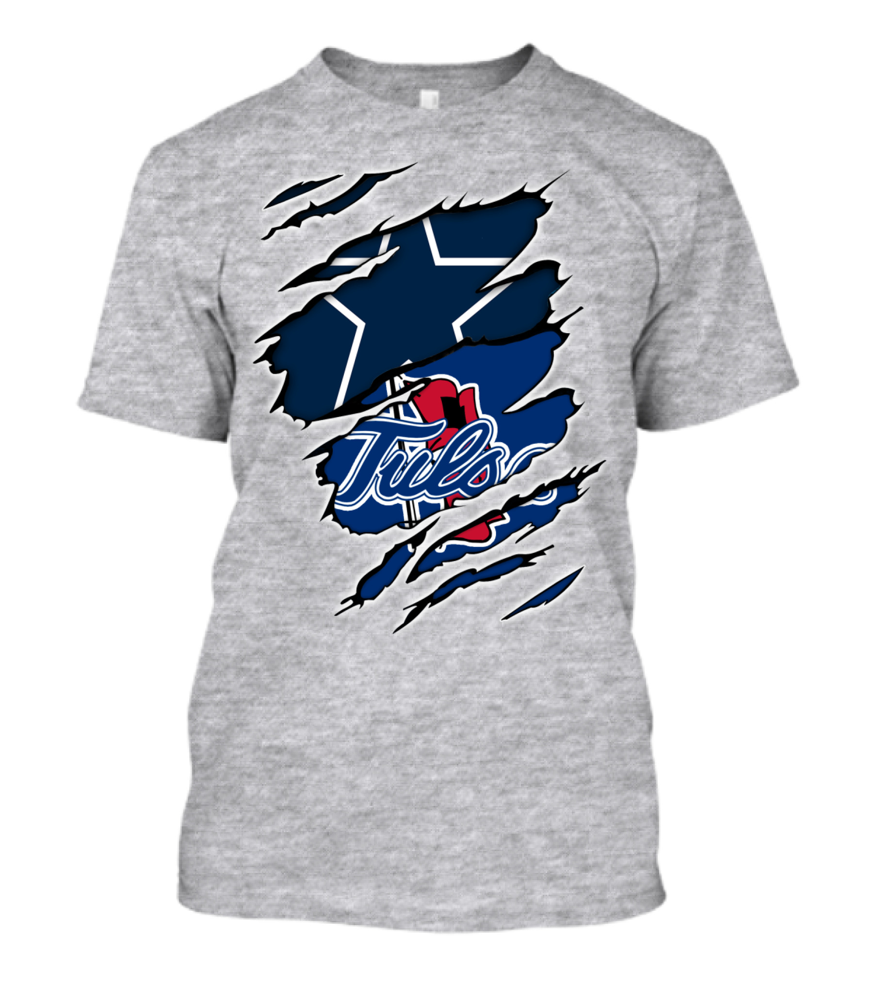 Tulsa Cowboys Dallas Star Rip T-Shirt