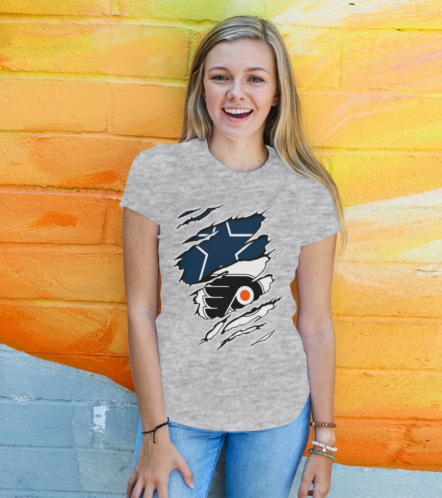 Cowboys Flyers Cowboys Logos Blend T-Shirt
