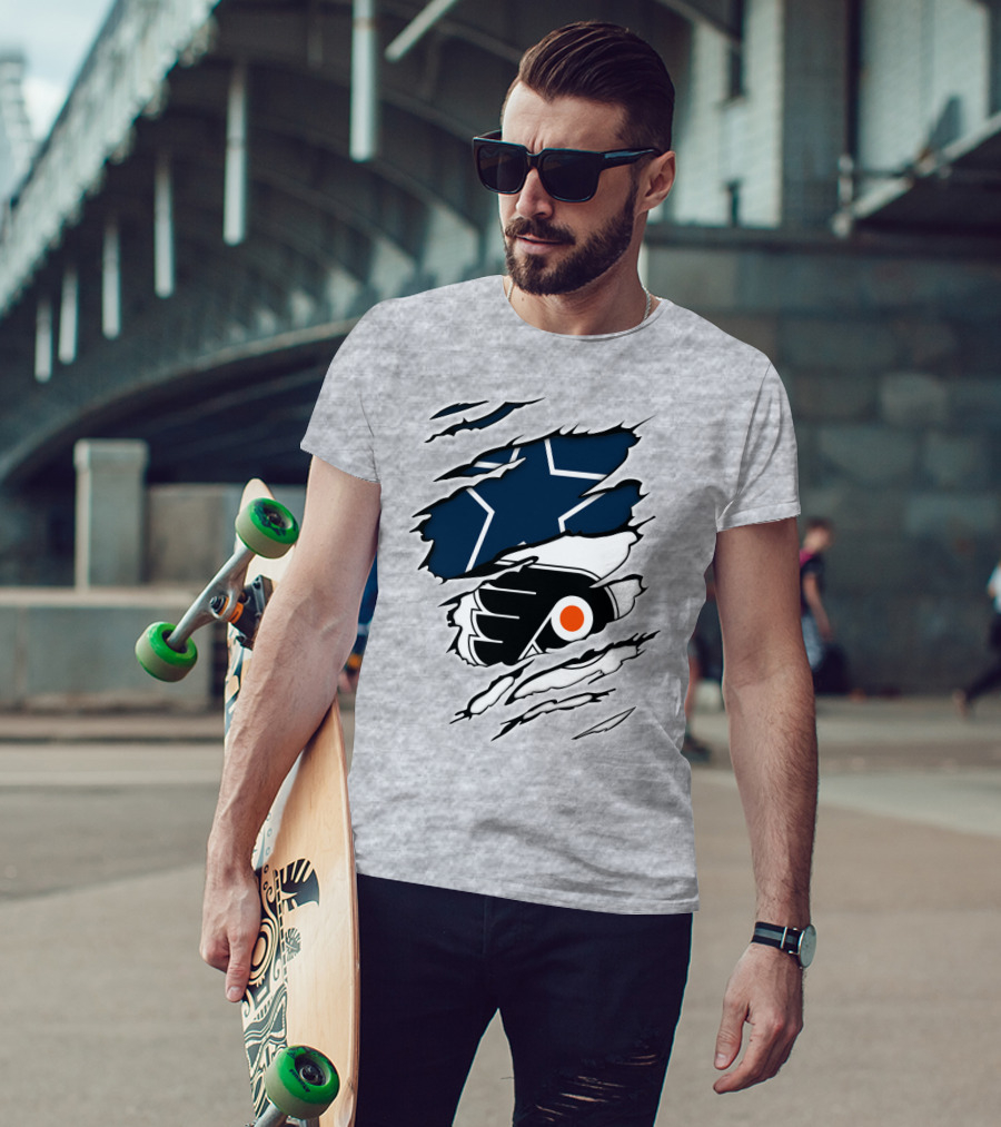 Cowboys Flyers Cowboys Logos Blend T-Shirt