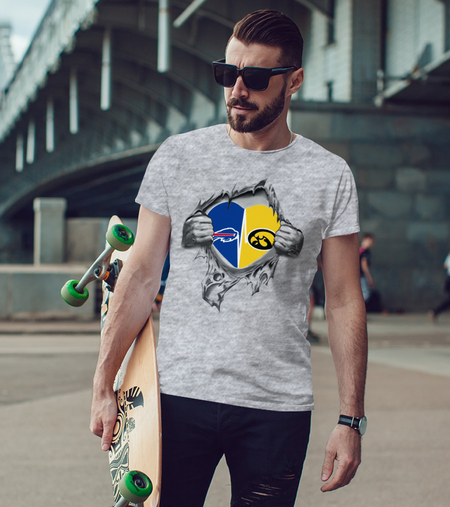 Hawkeyes Bills Heartbeat Fusion T-Shirt