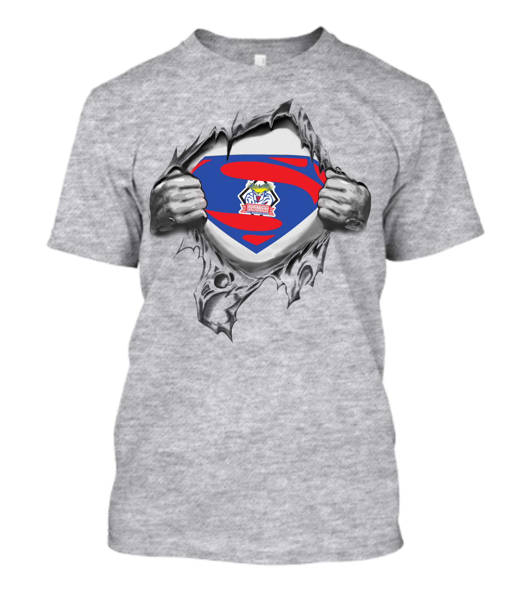 Fischtown Pinguins Superman Ice Hockey T-Shirt