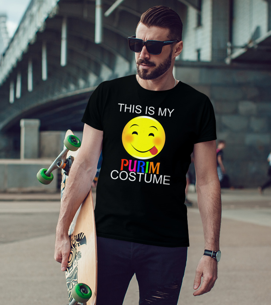 THIS IS MY PURIM COSTUME Smiley Face T-Shirt