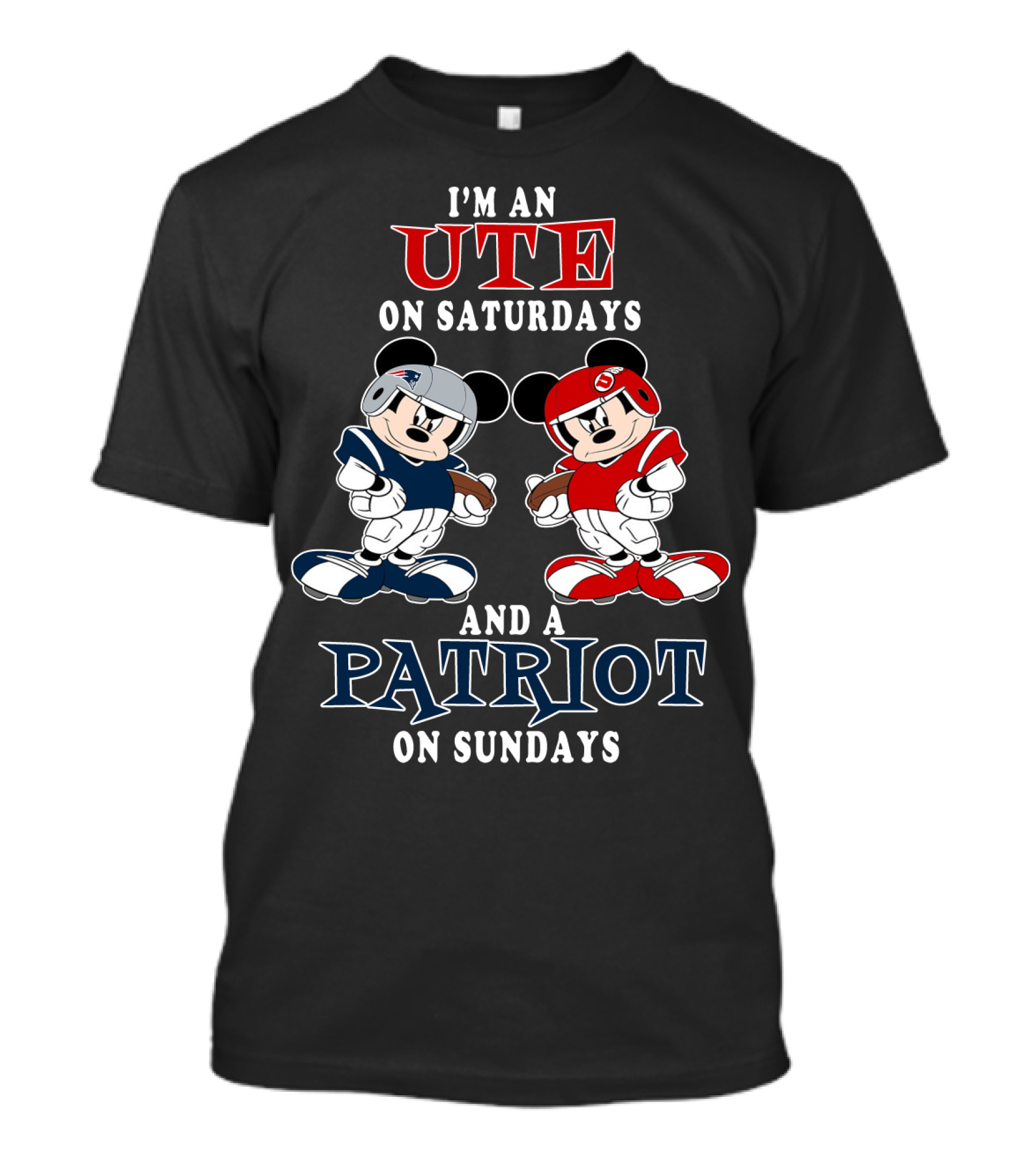 I'm An Ute On Saturdays And A Patriot On Sundays T-Shirt