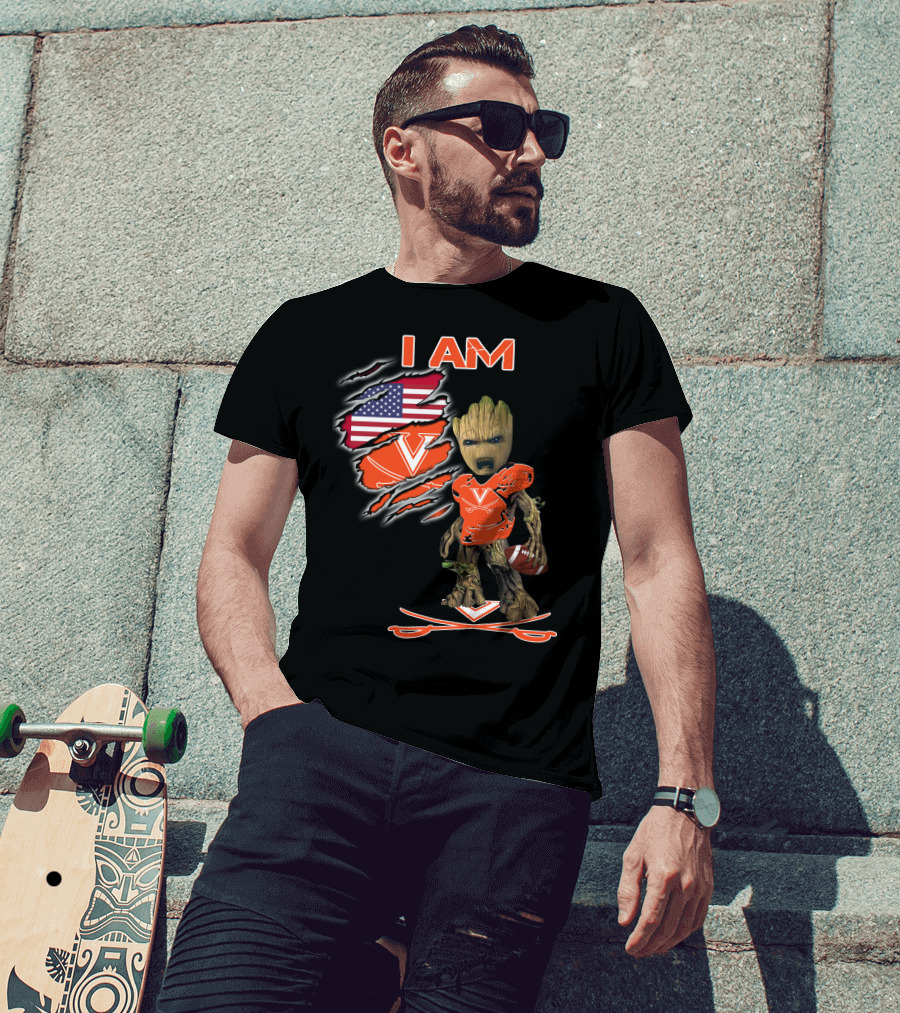 I Am Virginia Cavaliers Football Groot Fan T-Shirt