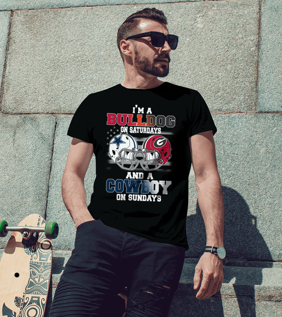 I'm A Bulldog On Saturdays And A Cowboy On Sundays T-Shirt