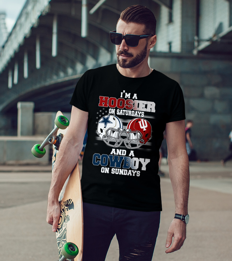 I'm A Hoosier On Saturdays And A Cowboy On Sundays T-Shirt