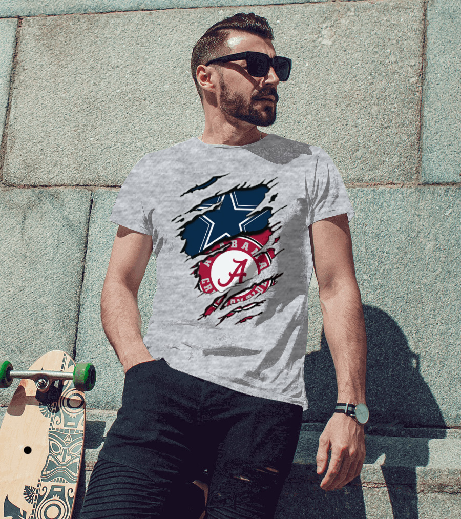 Alabama Cowboys Rip Through Crimson Tide Star T-Shirt