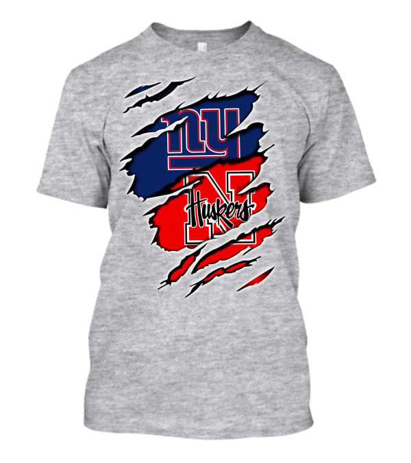 NY Giants Huskers Torn Layers T-Shirt
