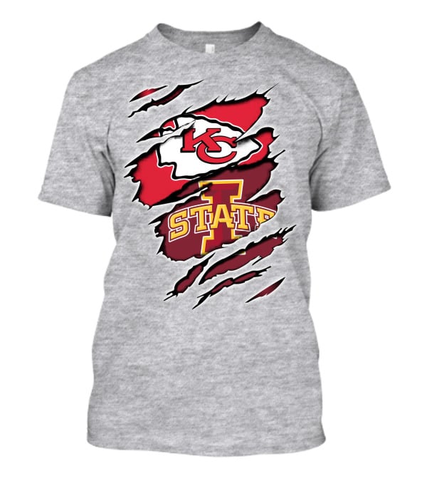 Kansas City Chiefs Iowa State Torn T-Shirt