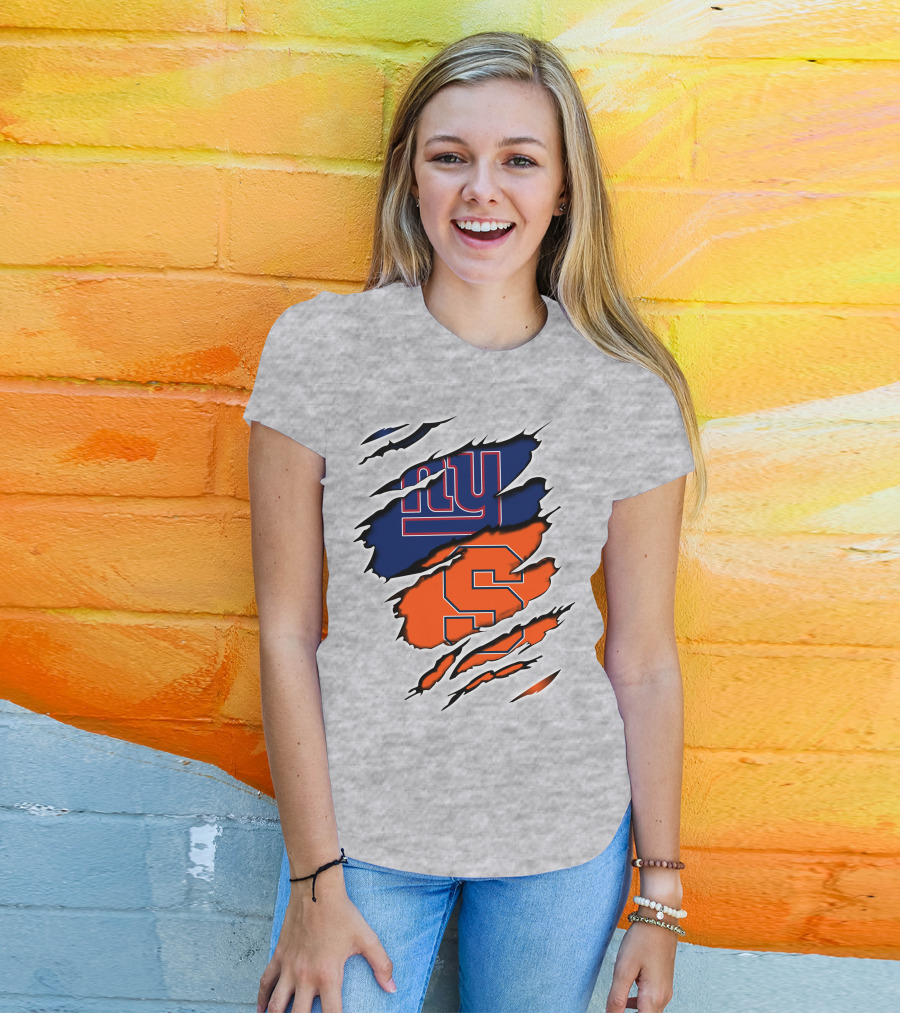 Giants Syracuse Ripped Layered T-Shirt