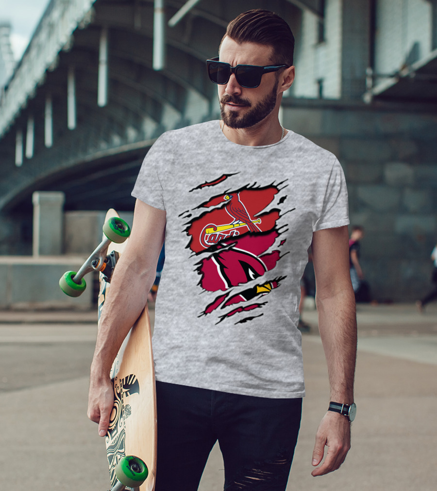 Cardinals Louis St. Louis Arizona Sports Crossover T-Shirt