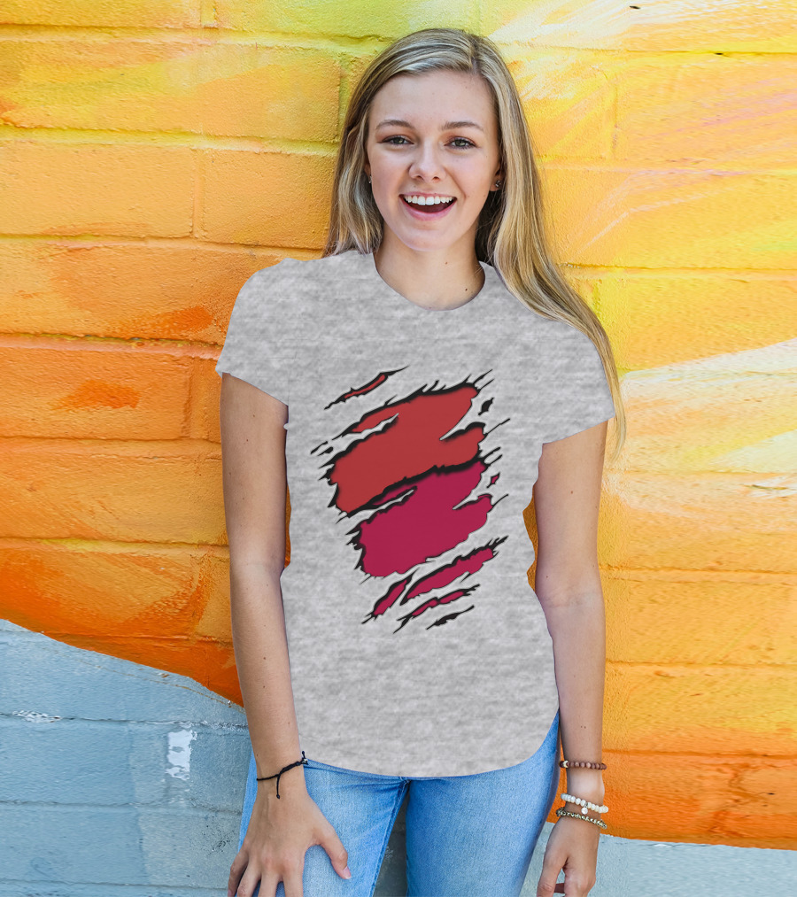 Cardinals Louis Cardinals Red Claw Marks T-Shirt