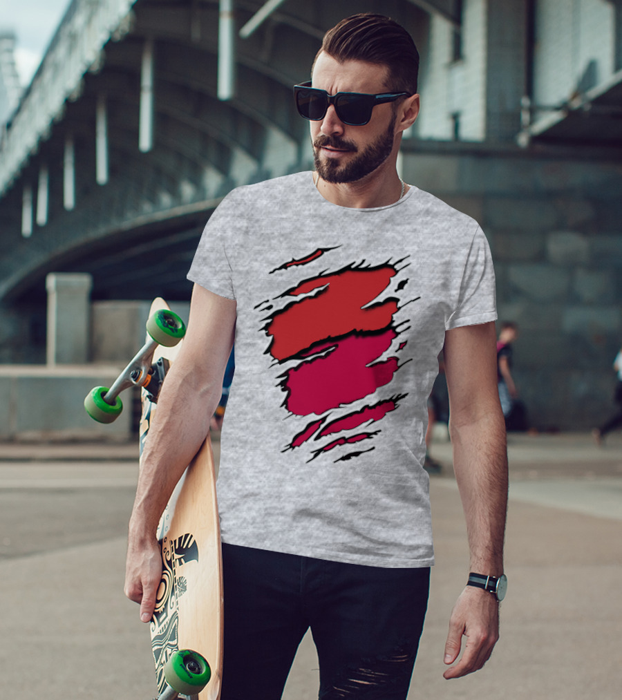 Cardinals Louis Cardinals Red Claw Marks T-Shirt