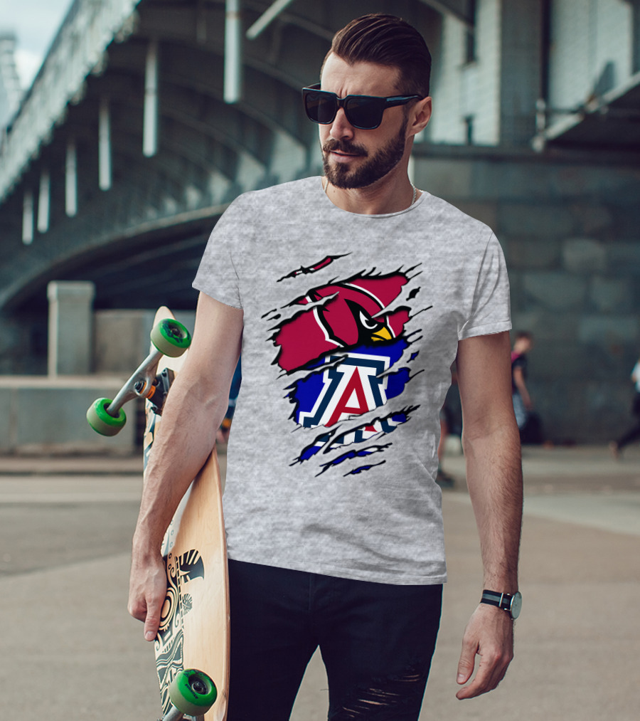 Arizona Cardinals Wildcat Claw Mashup T-Shirt
