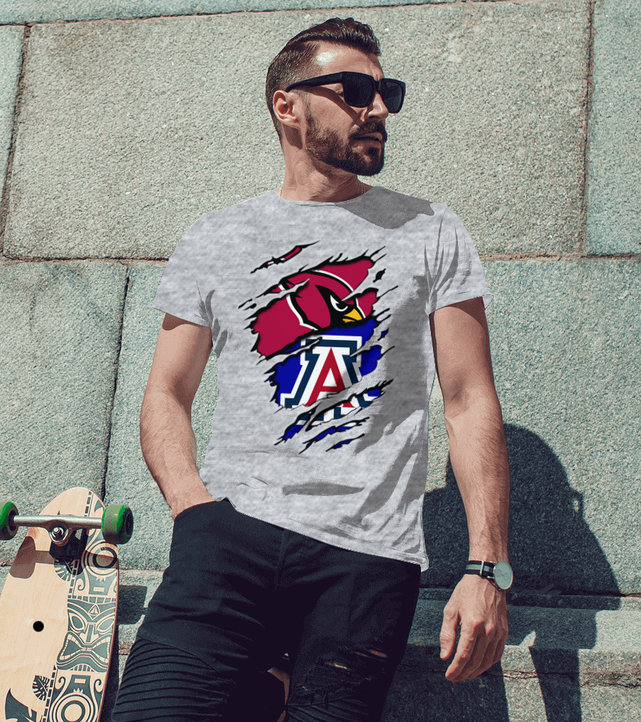 Arizona Cardinals Wildcat Claw Mashup T-Shirt