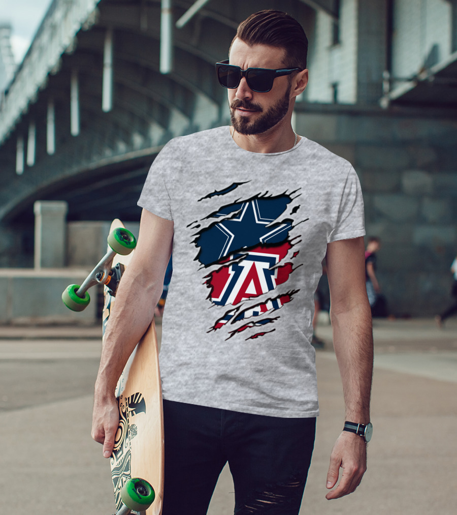Cowboys Arizona Star Torn Claw T-Shirt