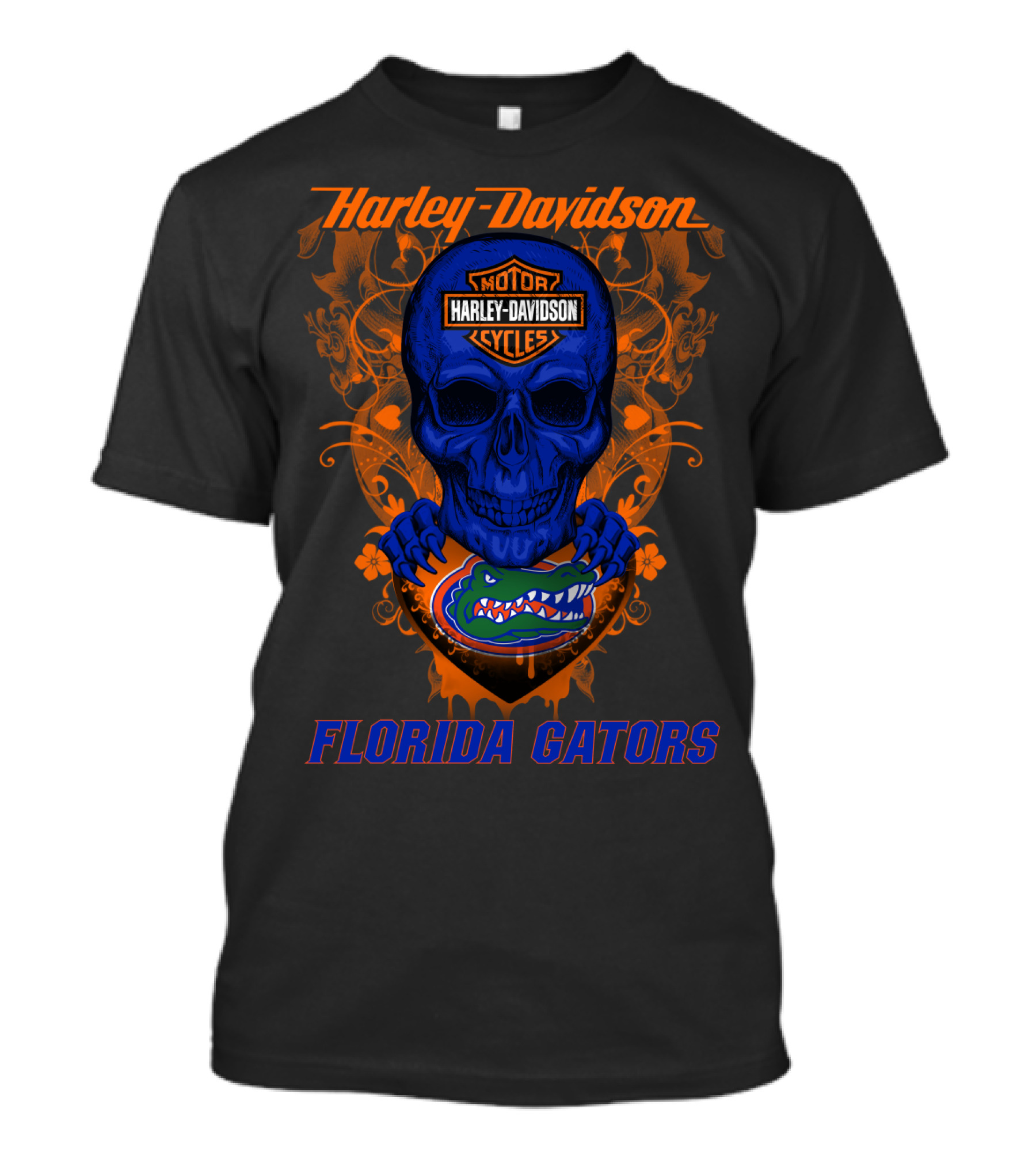 Harley Davidson Florida Gators Skull T-Shirt