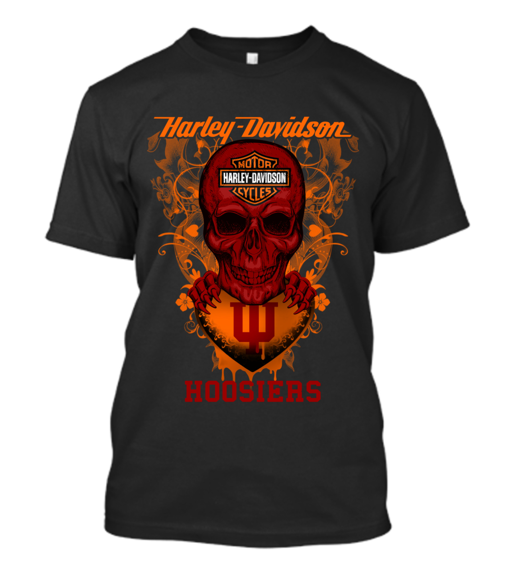 Harley Davidson Motor Cycles Hoosiers Indiana T-Shirt