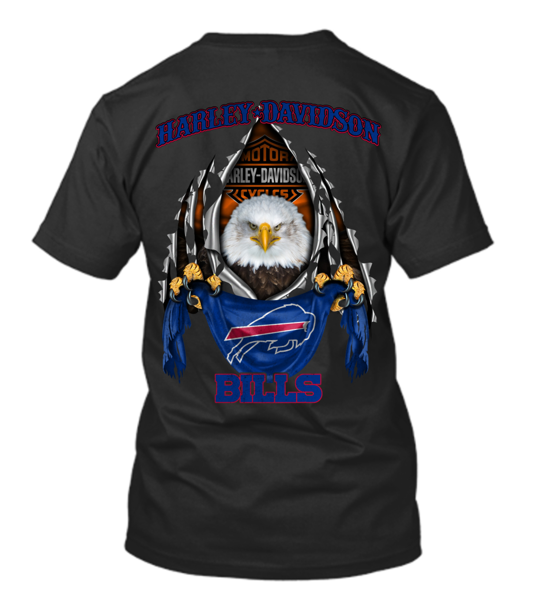 Harley Davidson Motorcycles Bills Buffalo Bills T-Shirt