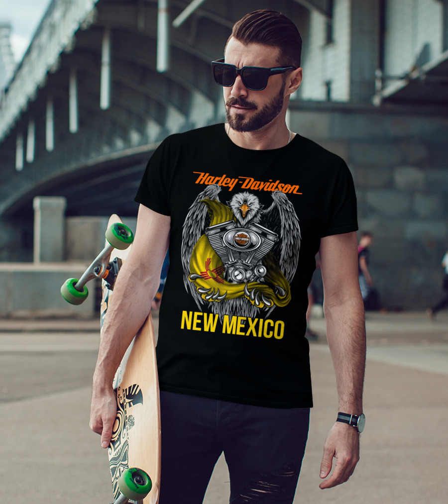 Harley Davidson Eagle Engine New Mexico T-Shirt