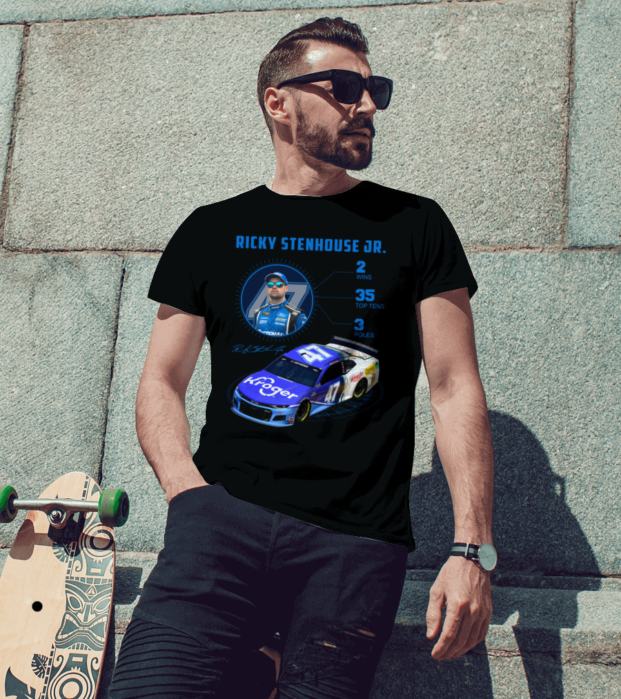 Ricky Stenhouse Jr. 47 Kroger 2 Wins 35 Top Tens 3 Poles Nascar T-Shirt