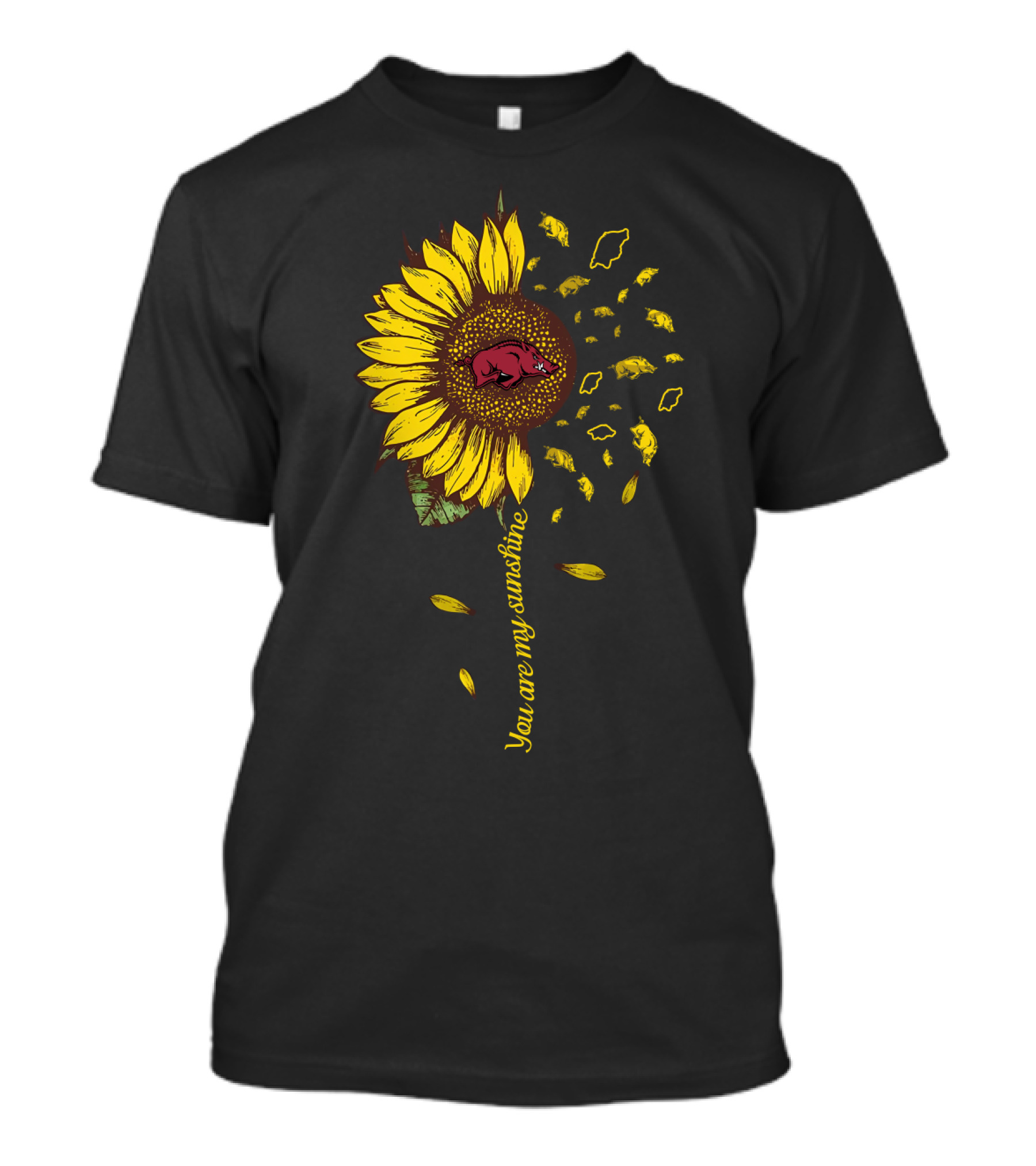 Ncaa Arkansas Razorbacks Sunflower You Are My Sunshine T-Shirt