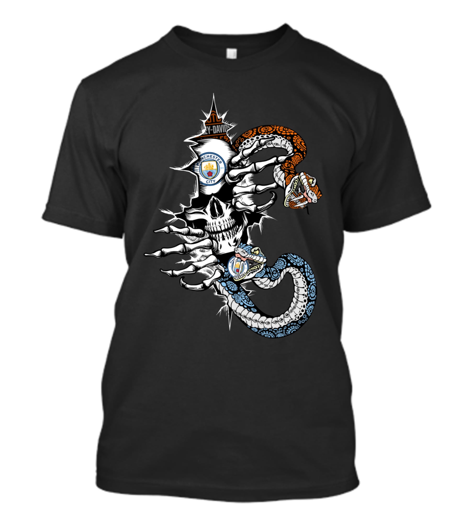 Mc Manchester City Skull Snake T-Shirt