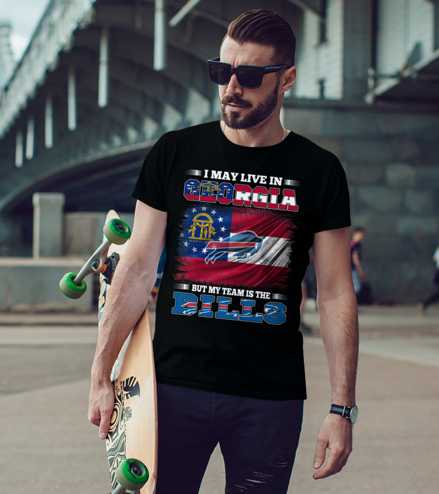 Georgia Resident Proudly Supports The Buffalo Bills Team T-Shirt