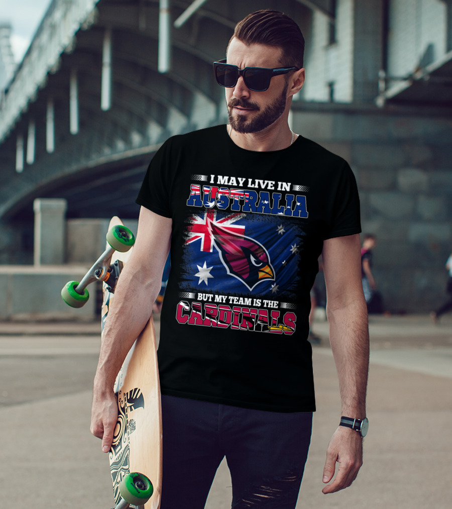 Australia Flag Cardinals Fan Team Loyalty T-Shirt