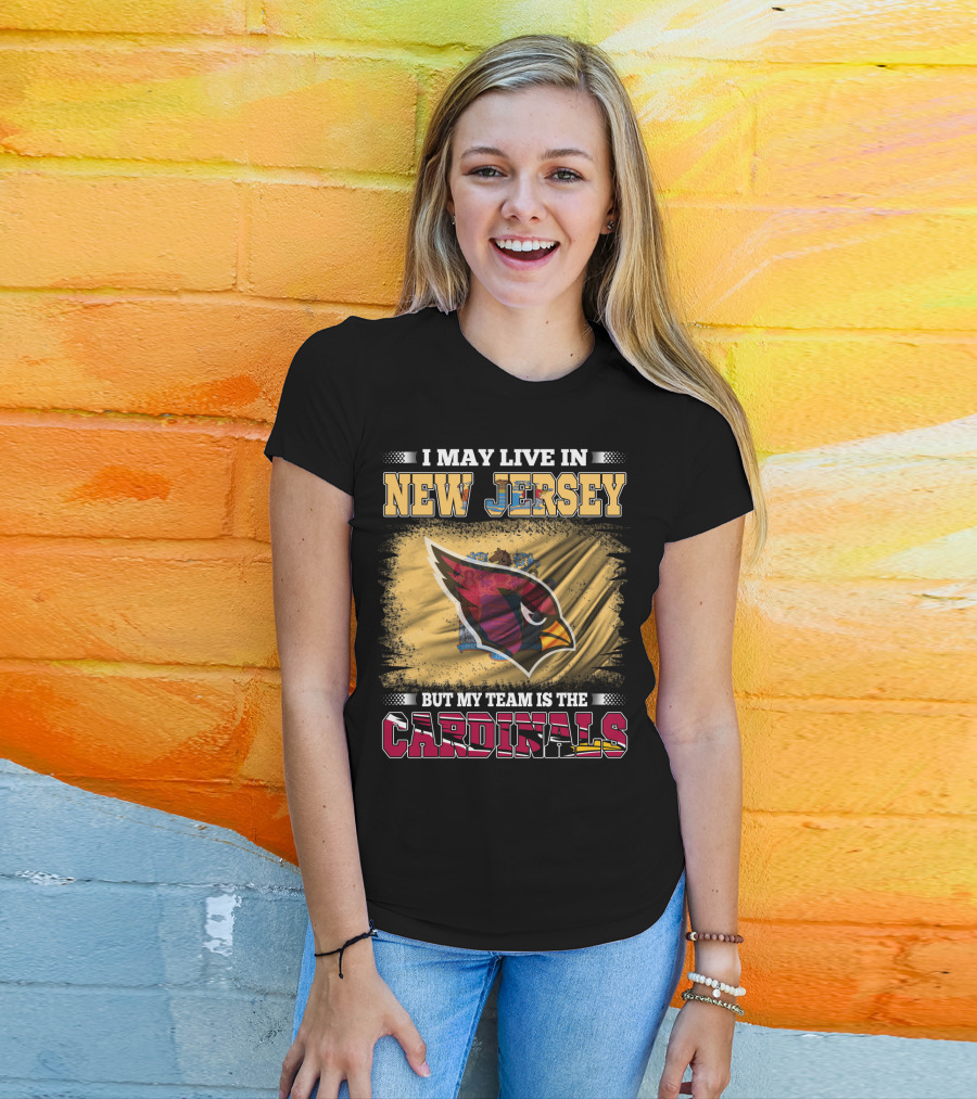 New Jersey Fan Loyalty To Cardinals Team Emblem T-Shirt