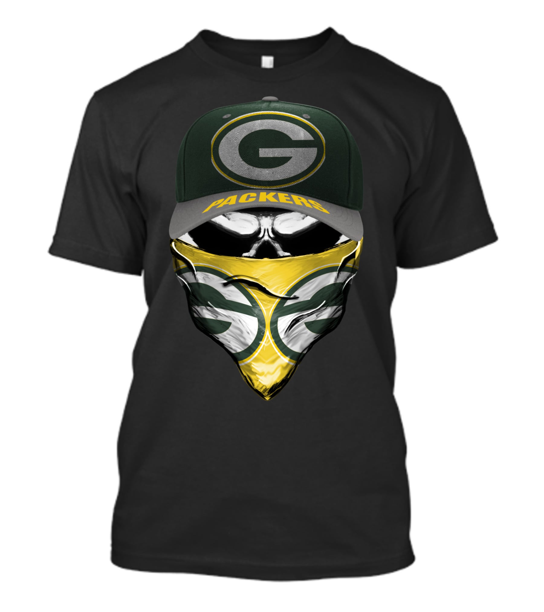 Green Bay Packers G Logo Cap And Bandana Combo T-Shirt