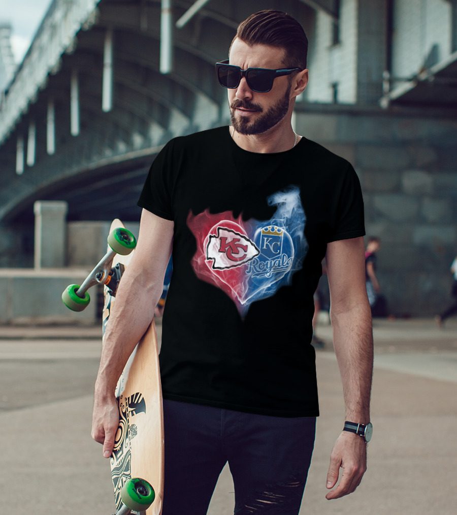Kansas City Chiefs Royals Heart T-Shirt