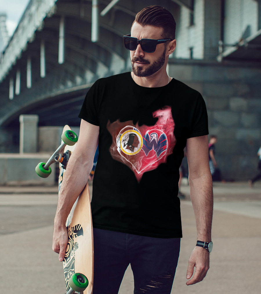 Washington Redskins Capitals Heart T-Shirt