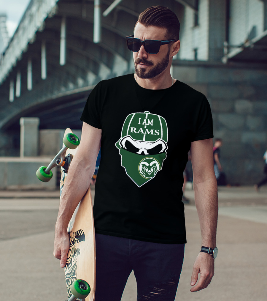 I Am Rams Colorado State Rams Skull T-Shirt
