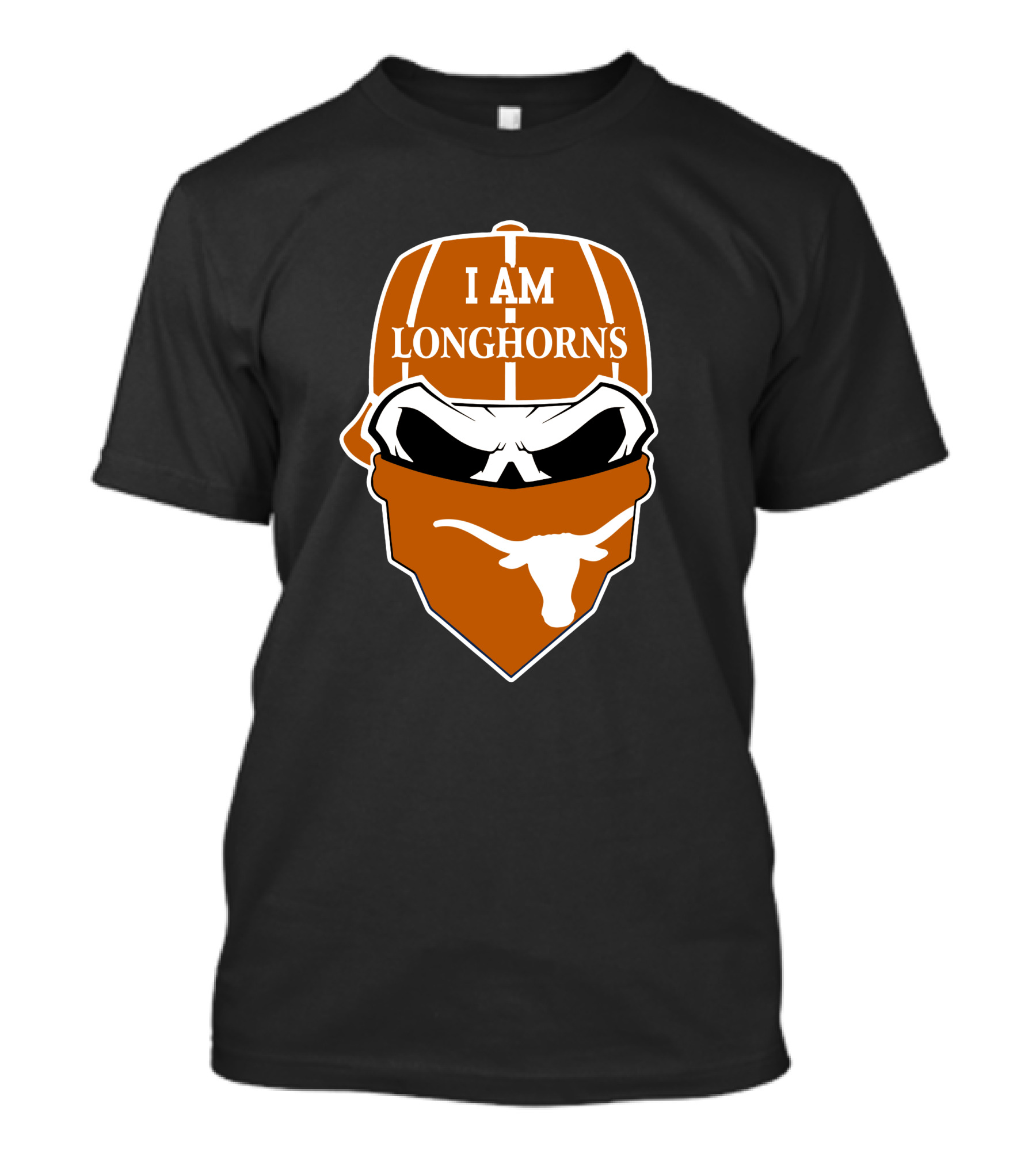 I Am Longhorns Texas Longhorns Skull T-Shirt