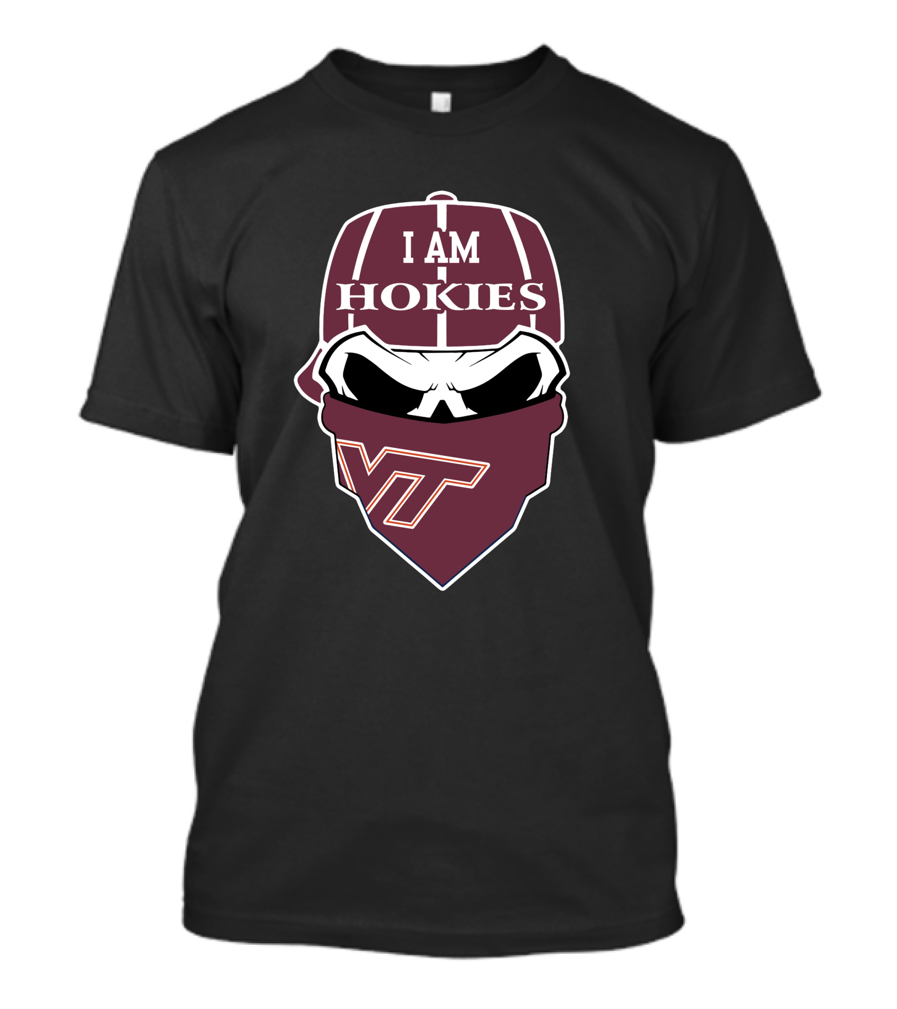 I Am Hokies Vt Skull Virginia Tech T-Shirt