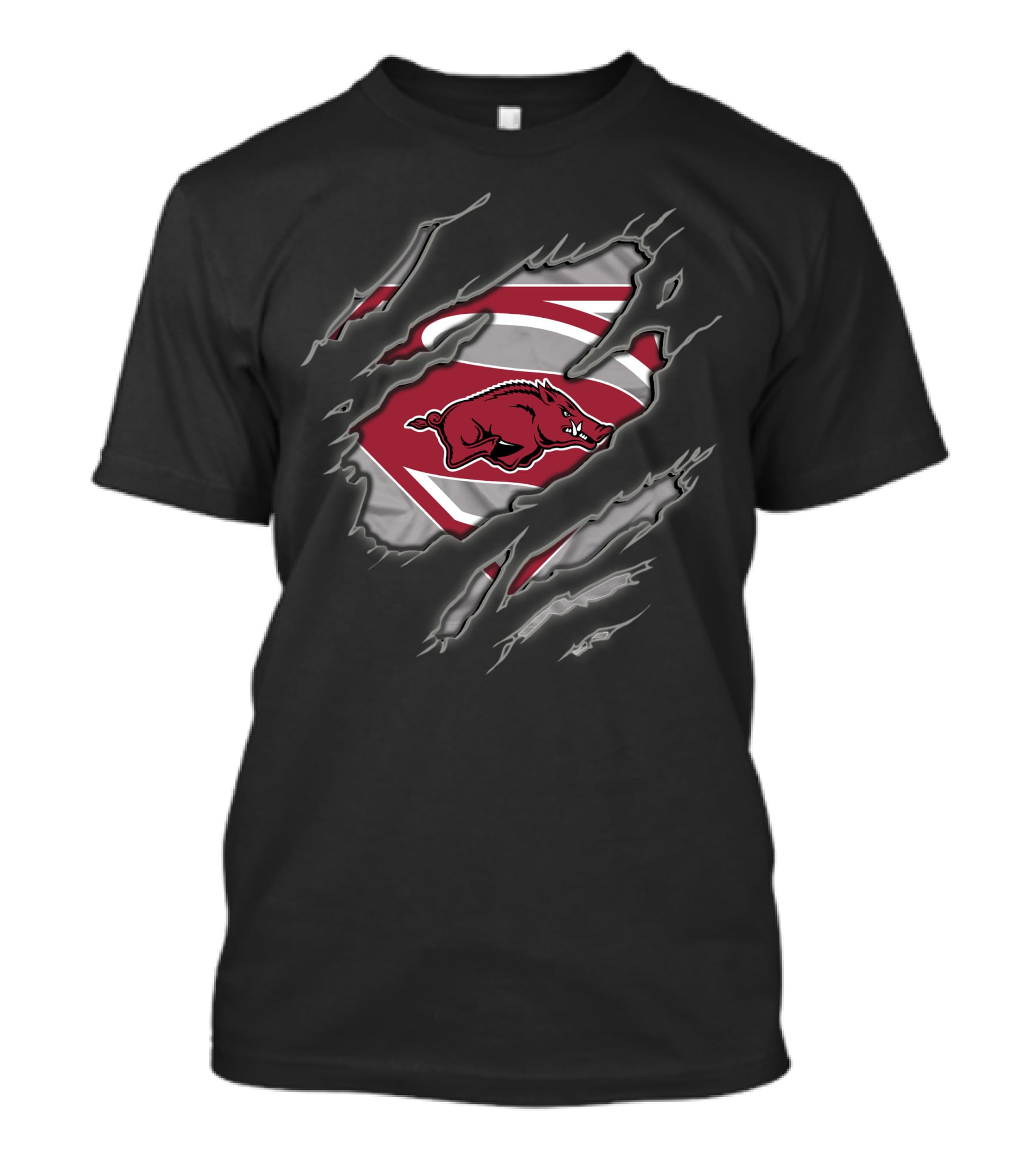Arkansas Razorbacks Superman Claw T-Shirt