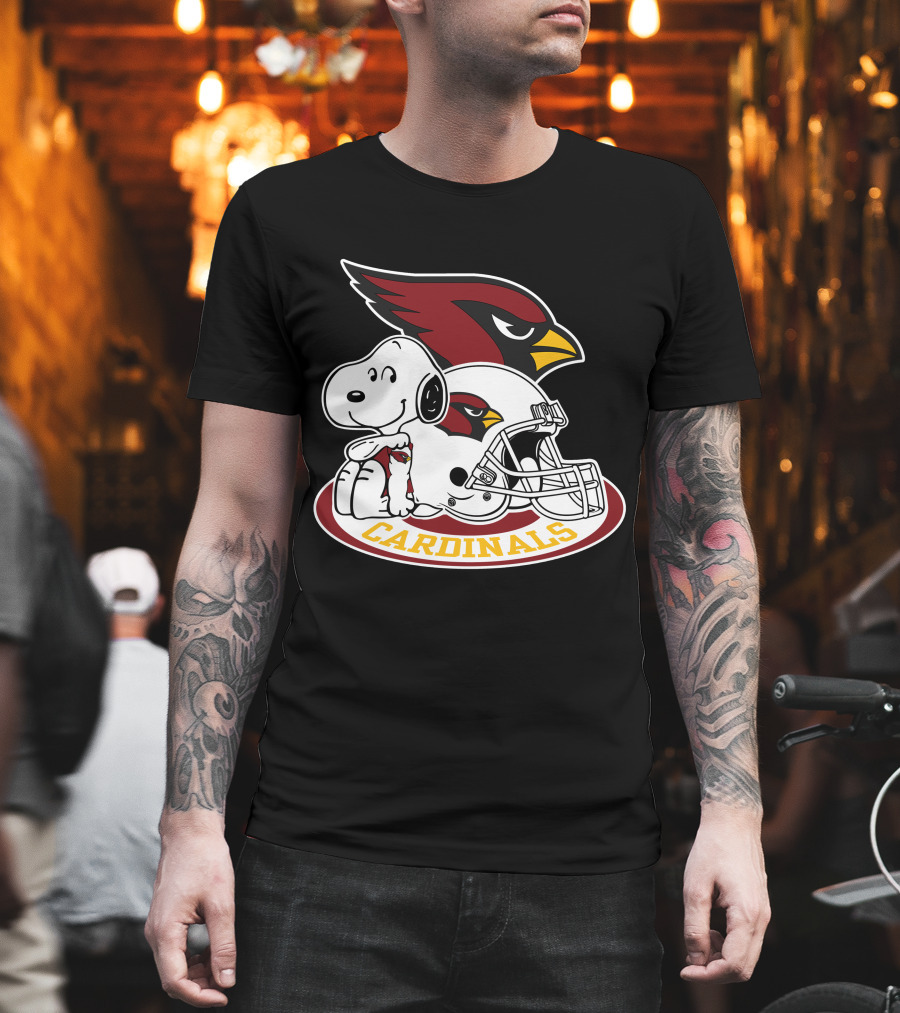 Arizona Cardinals Snoopy Football Team Helmet Icon 2 T-Shirt