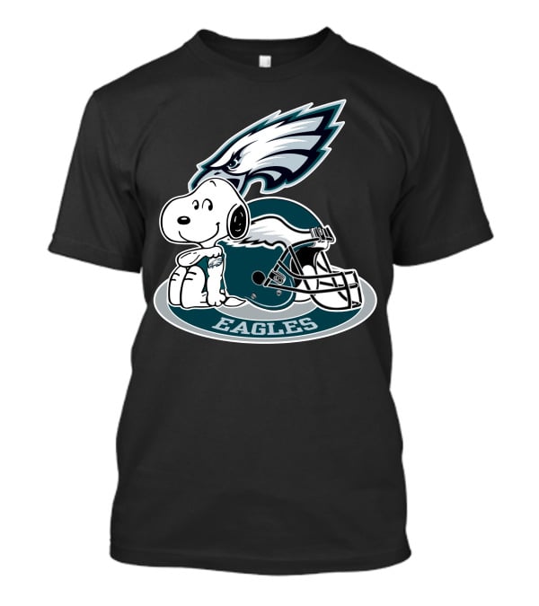 Philadelphia Eagles Snoopy Helmet T-Shirt