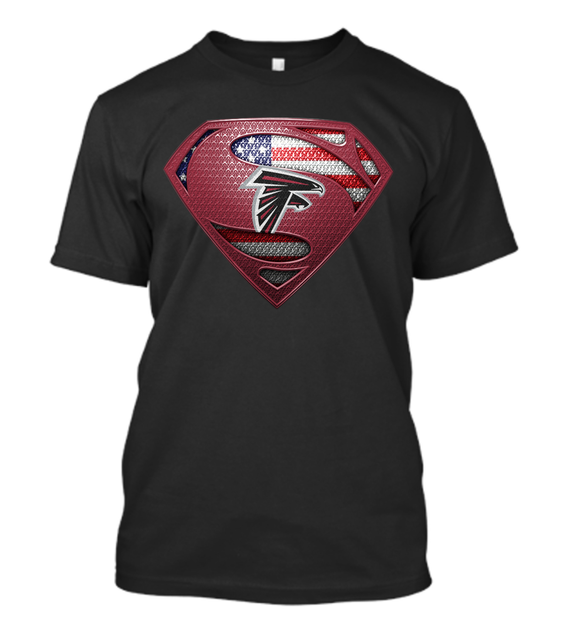 Atlanta Falcons Superman American Flag T-Shirt