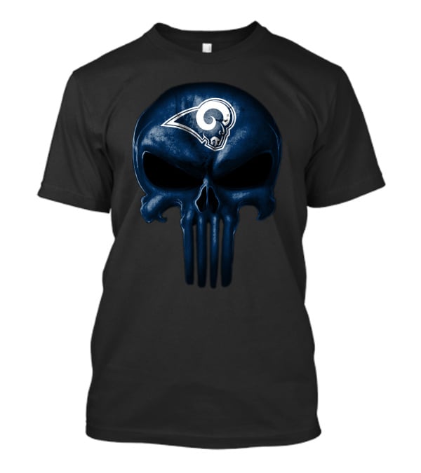 Los Angeles Rams Skull Logo Nfl T-Shirt