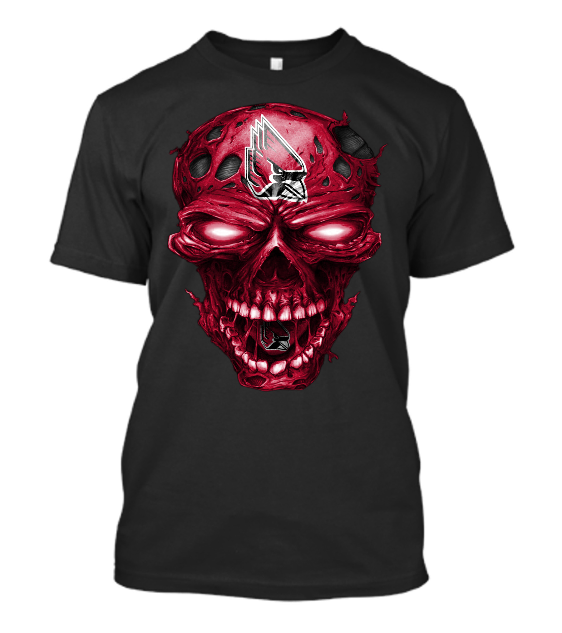 Ball State Cardinals Skull T-Shirt