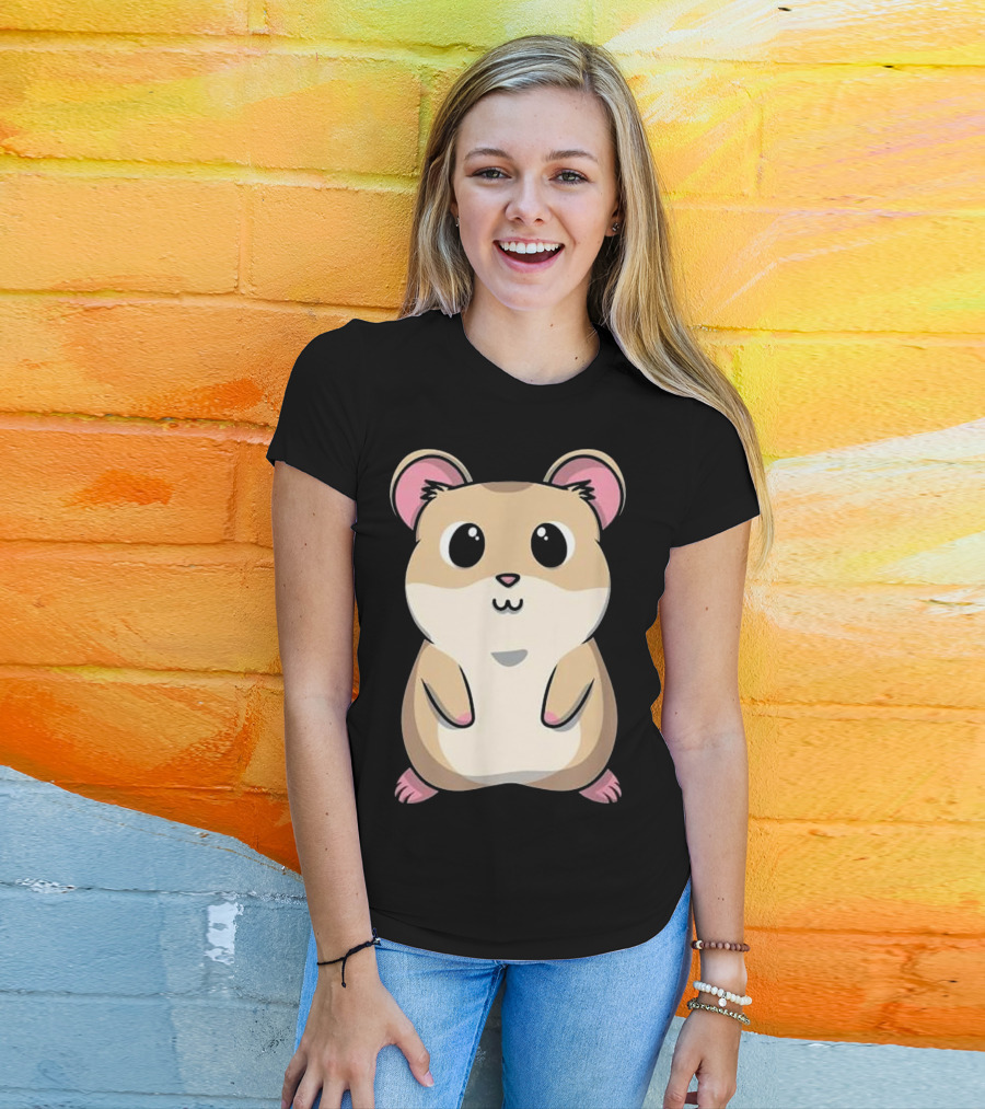 Baby Hamster Cute And Cuddly Rodent Pet Anim Kawaii T-Shirt