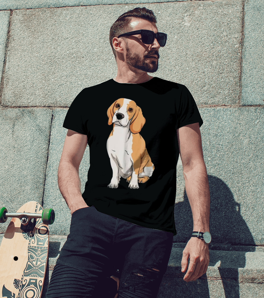 Beagle Funny For Cute Dog Lovers Cartoon T-Shirt