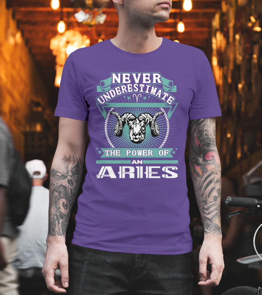 Never Underestimate The Power Of An Aries T-Shirt