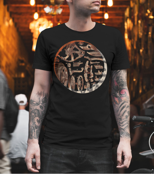 Antique Mechanical Gears and Components with Bits and Bobs T-Shirt Antique Mechanical Gears and Components with Bits and Bobs T-Shirt
